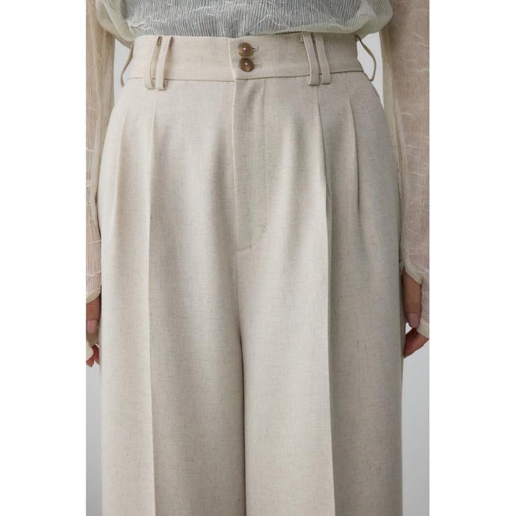 ポリエステルリネンミックスワイドパンツ | AZUL BY MOUSSY | 詳細画像20 