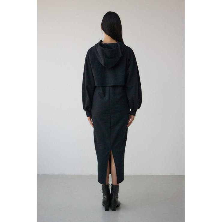 レイヤード風裏起毛フーディーワンピース | AZUL BY MOUSSY | 詳細画像7 