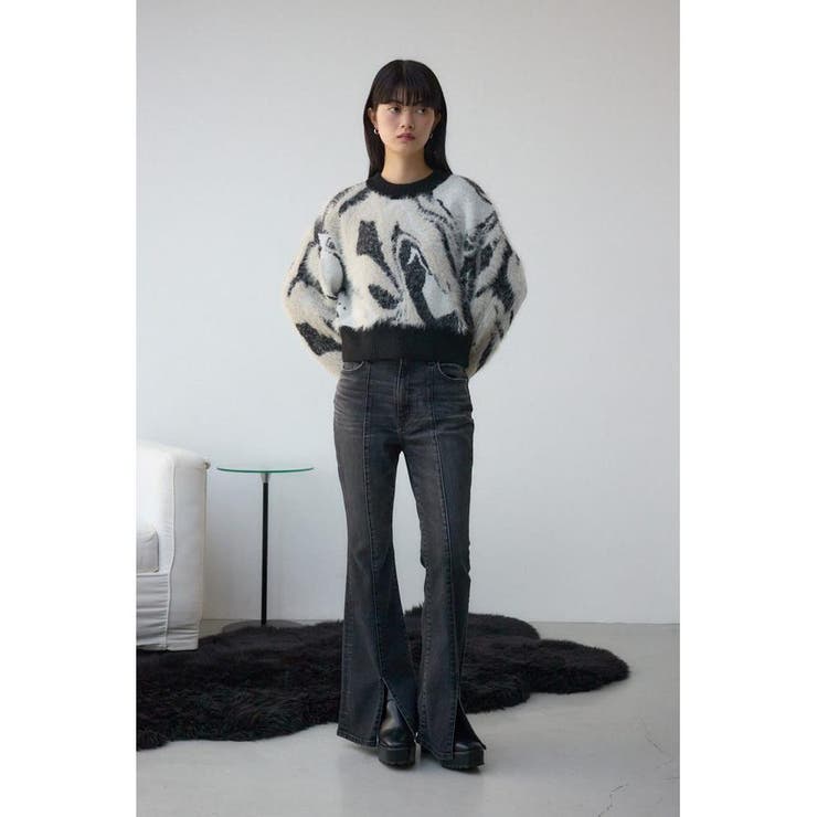 AZUL DENIM センターステッチスリットフレアデニム | AZUL BY MOUSSY | 詳細画像3 