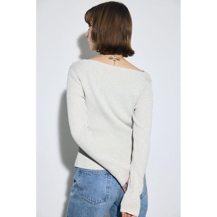 ドレープ長袖ニットトップス | AZUL BY MOUSSY | 詳細画像29 