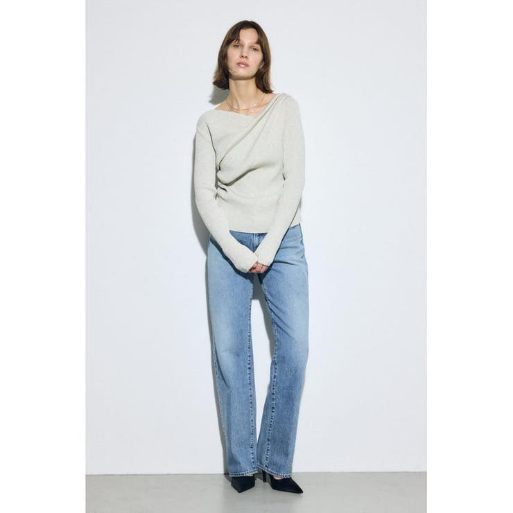 ドレープ長袖ニットトップス | AZUL BY MOUSSY | 詳細画像30 