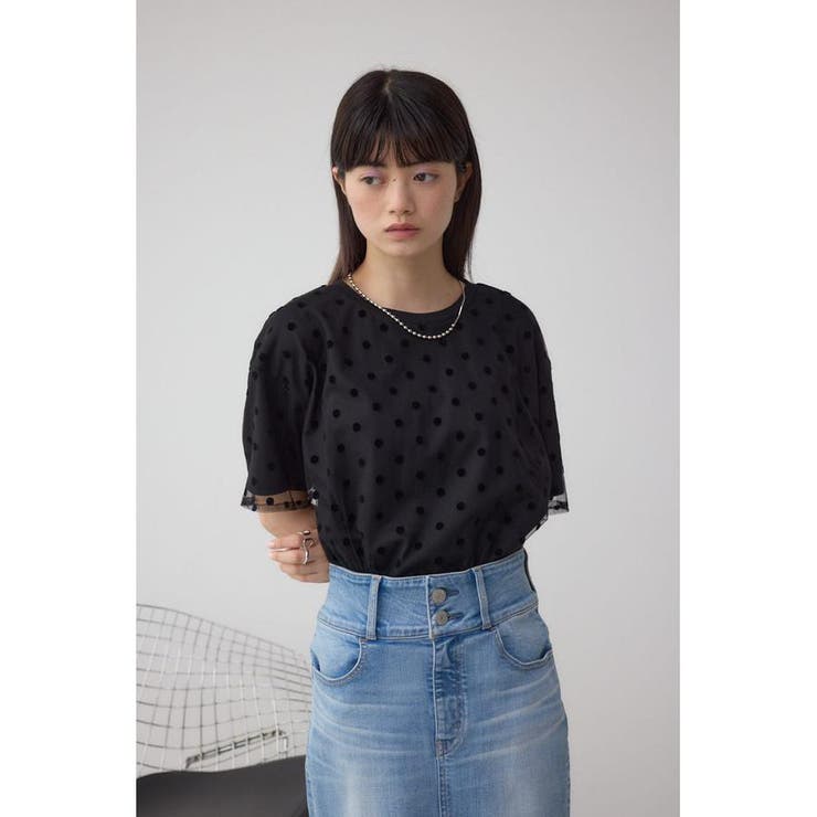 チュールアソートTシャツ | AZUL BY MOUSSY | 詳細画像21 