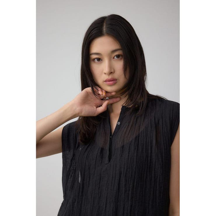 C/T冷感 サイドベルトブラウス | AZUL BY MOUSSY | 詳細画像12 