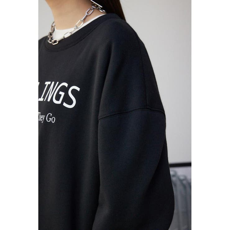 裏毛ロゴクルーネックトップス | AZUL BY MOUSSY | 詳細画像17 