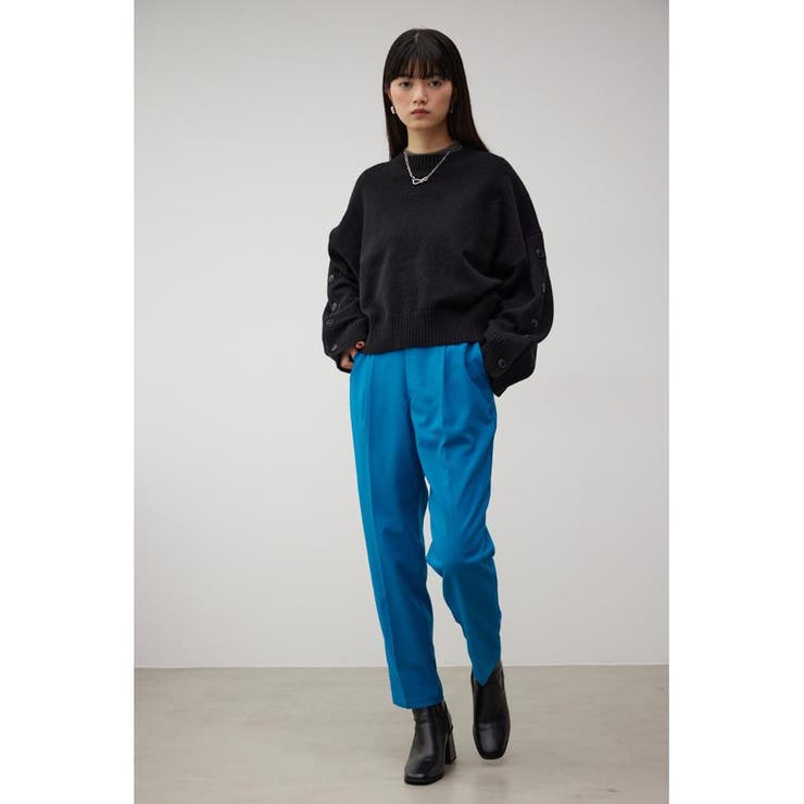 ボタンスリーブクロップドニットトップス | AZUL BY MOUSSY | 詳細画像3 