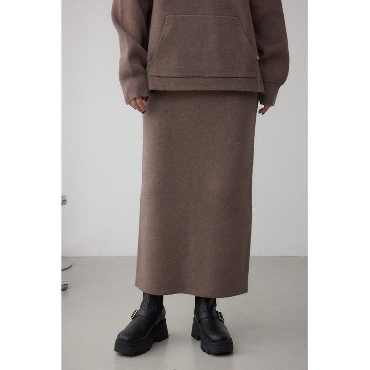 BRN | スウェッターニットスカート | AZUL BY MOUSSY