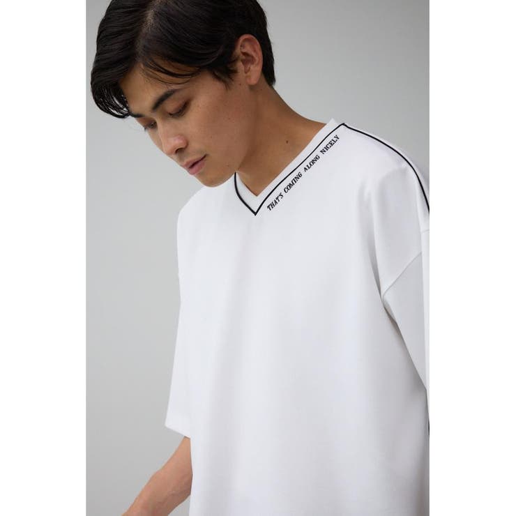 リップルパイピング刺繍T | AZUL BY MOUSSY | 詳細画像2 