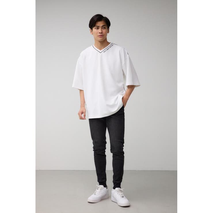 リップルパイピング刺繍T | AZUL BY MOUSSY | 詳細画像4 