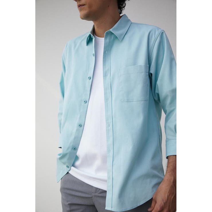 L/MINT1】RELATECH LINEN MIX 3/4 SHIRT[品番：AZLW0020788]｜AZUL BY