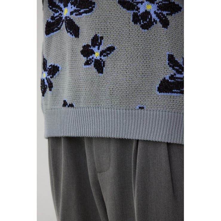 フラワーダブルジャガードニット | AZUL BY MOUSSY | 詳細画像36 