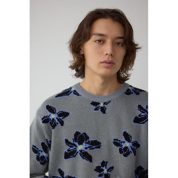 フラワーダブルジャガードニット | AZUL BY MOUSSY | 詳細画像27 