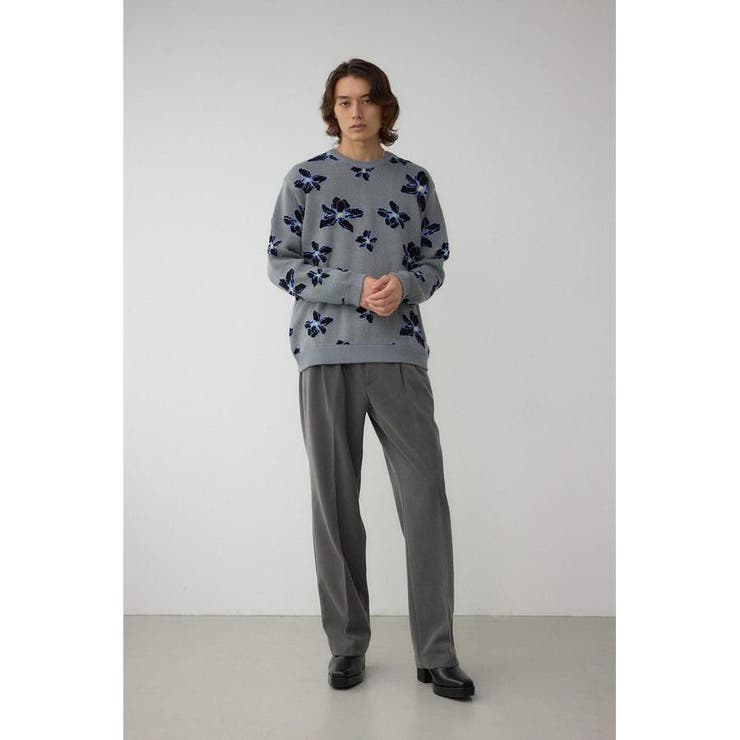 フラワーダブルジャガードニット | AZUL BY MOUSSY | 詳細画像29 