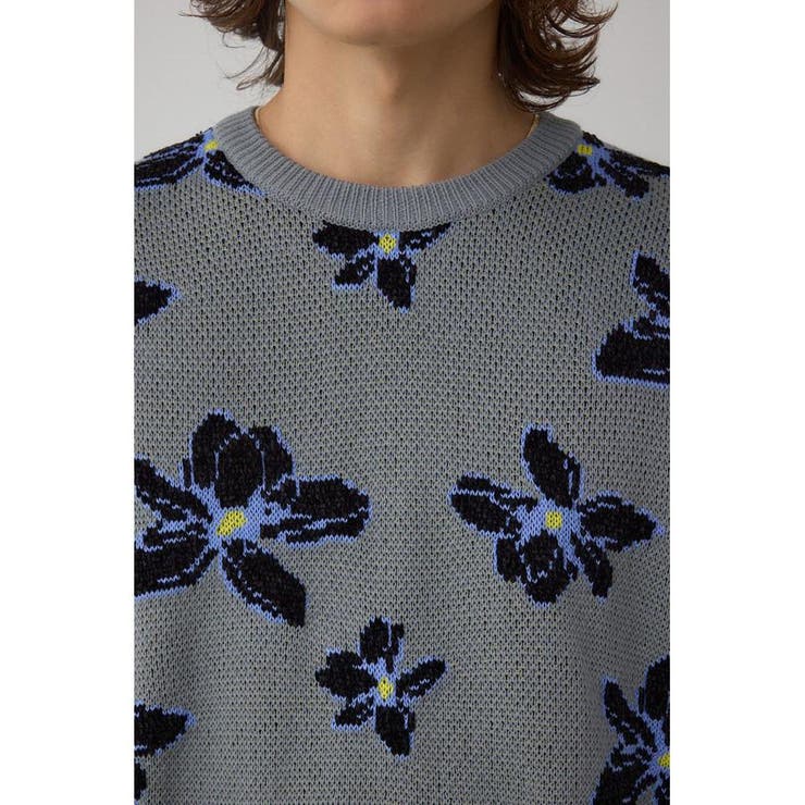 フラワーダブルジャガードニット | AZUL BY MOUSSY | 詳細画像33 