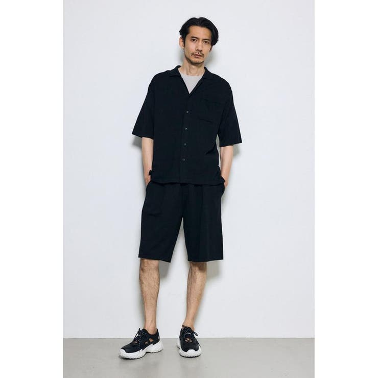 リラックスオープンカラーニットシャツ | AZUL BY MOUSSY | 詳細画像4 