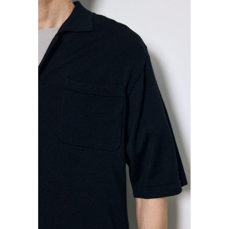 リラックスオープンカラーニットシャツ | AZUL BY MOUSSY | 詳細画像9 