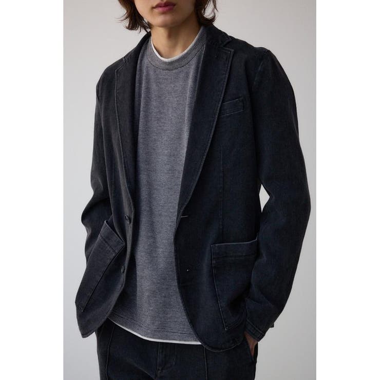 BLK | ストレッチデニムテーラードジャケット | AZUL BY MOUSSY