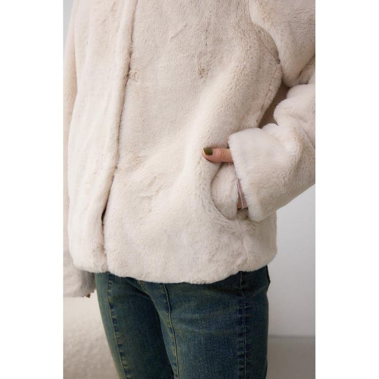 フラッフィーフェイクファーブルゾン | AZUL BY MOUSSY | 詳細画像12 