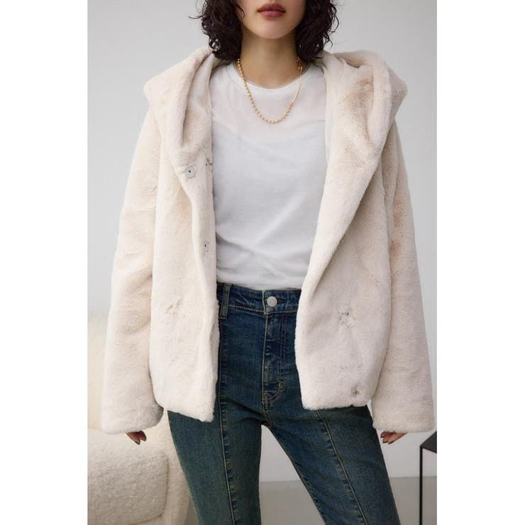 IVOY3 | フラッフィーフェイクファーブルゾン | AZUL BY MOUSSY