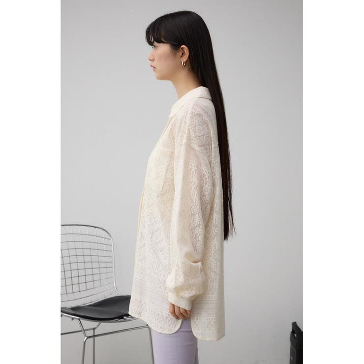 コットンレースシャツ | AZUL BY MOUSSY | 詳細画像5 