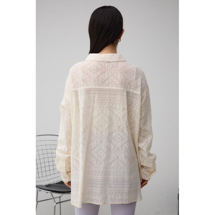 コットンレースシャツ | AZUL BY MOUSSY | 詳細画像6 