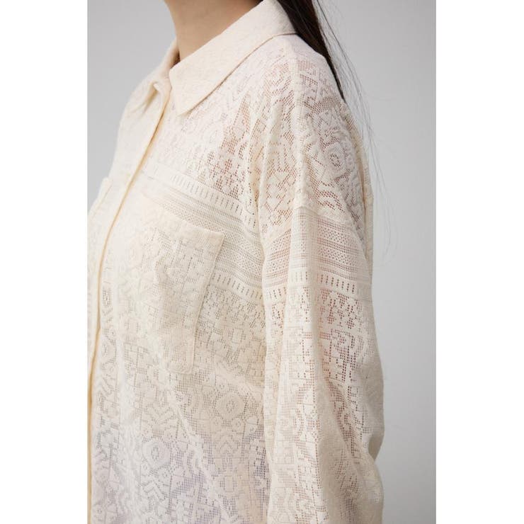 コットンレースシャツ | AZUL BY MOUSSY | 詳細画像8 