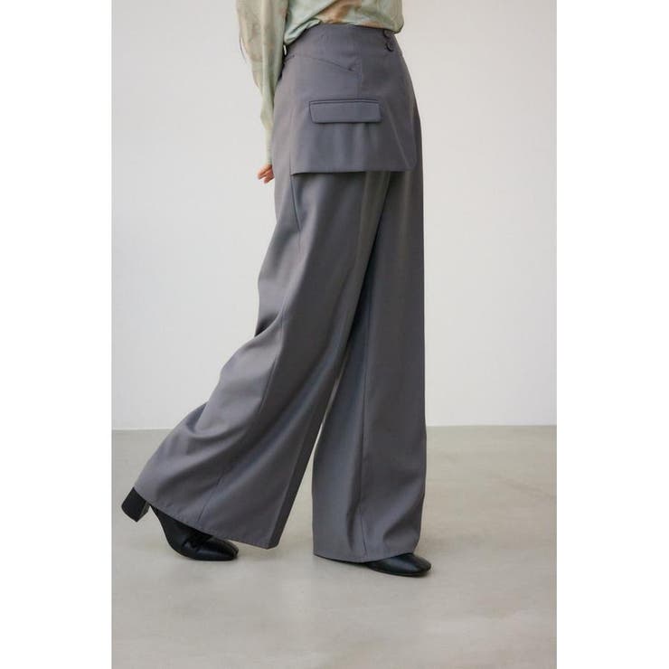 フロントフラップスラックスパンツ | AZUL BY MOUSSY | 詳細画像15 