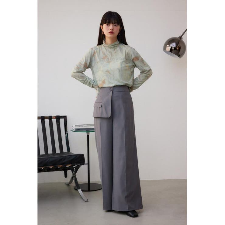 フロントフラップスラックスパンツ | AZUL BY MOUSSY | 詳細画像16 