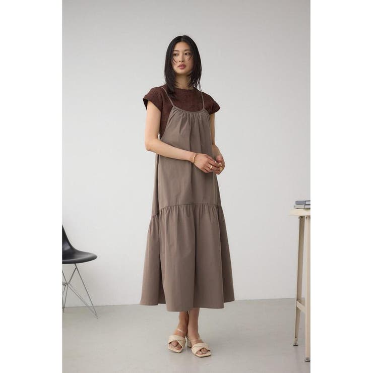 インナーSETフロントギャザーキャミワンピース | AZUL BY MOUSSY | 詳細画像18 