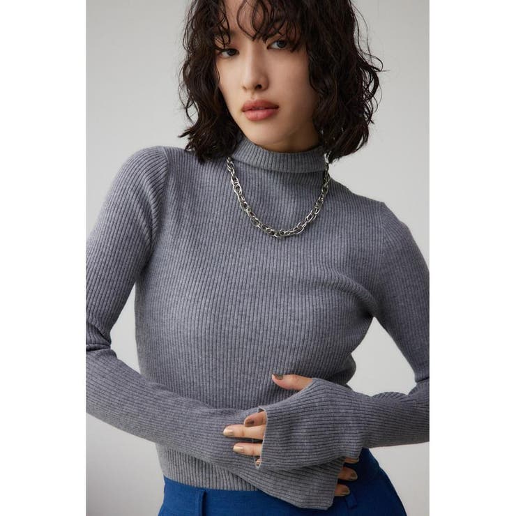 サムホールリブハイネックトップス[品番：AZLW0022964]｜AZUL BY