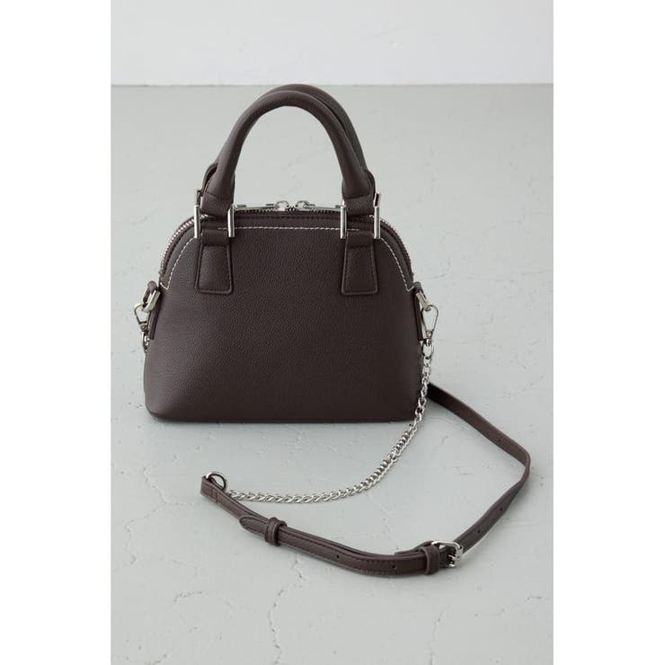 D/BRN3 | ダブルジッパーミニバッグ | AZUL BY MOUSSY