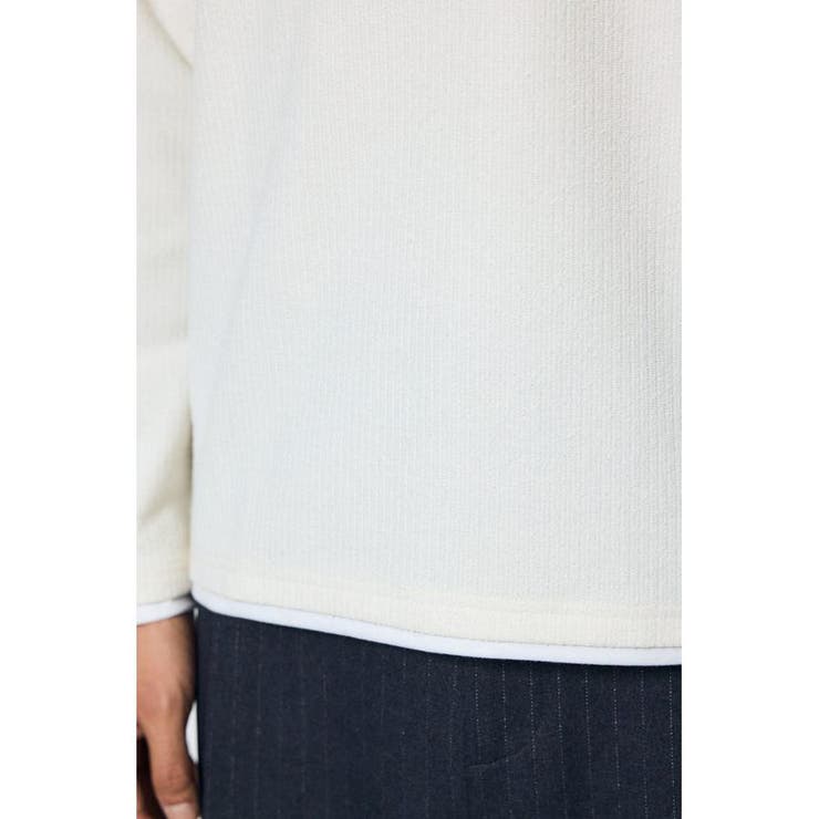 フェイクレイヤードヘンリーネックトップス | AZUL BY MOUSSY | 詳細画像10 