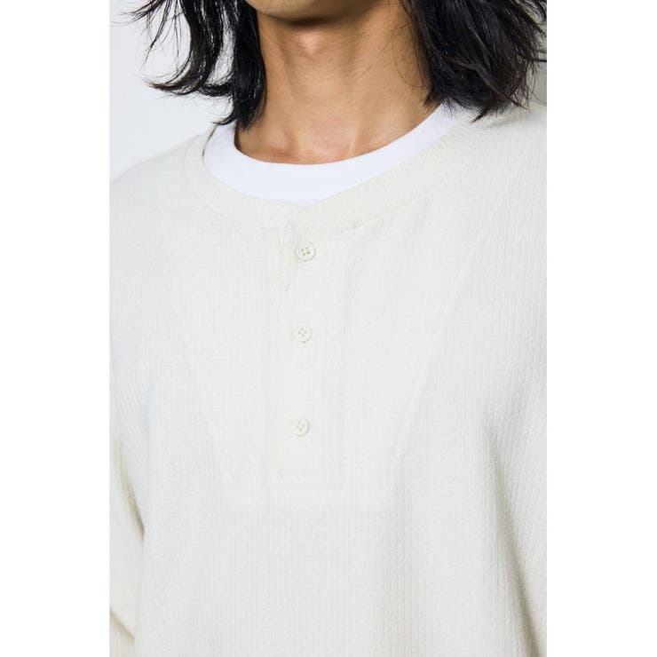 フェイクレイヤードヘンリーネックトップス | AZUL BY MOUSSY | 詳細画像7 