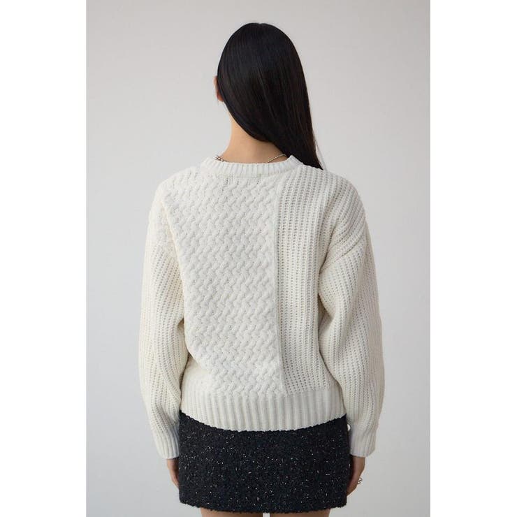 サイドレースアップケーブルニット | AZUL BY MOUSSY | 詳細画像7 