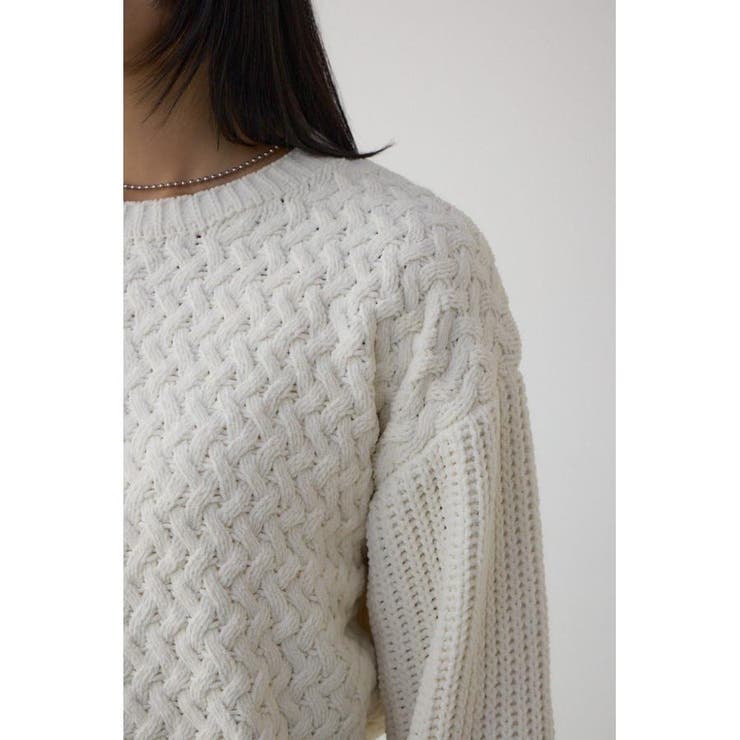 サイドレースアップケーブルニット | AZUL BY MOUSSY | 詳細画像9 