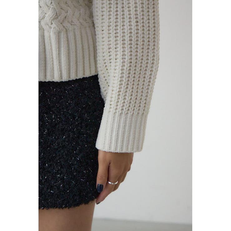 サイドレースアップケーブルニット | AZUL BY MOUSSY | 詳細画像10 