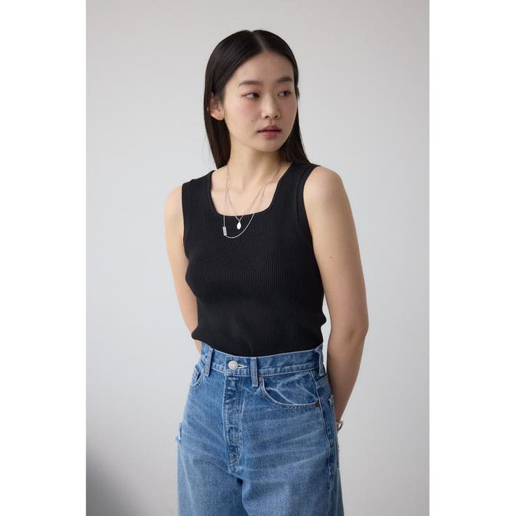 スクエアネックリブタンクトップ | AZUL BY MOUSSY | 詳細画像13 