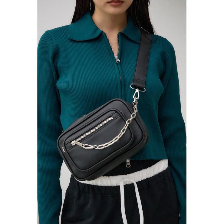 BLK | アウトポケットスクエアショルダーバッグ | AZUL BY MOUSSY