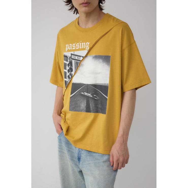 L/YEL1 | フォト切り替えTシャツ | AZUL BY MOUSSY