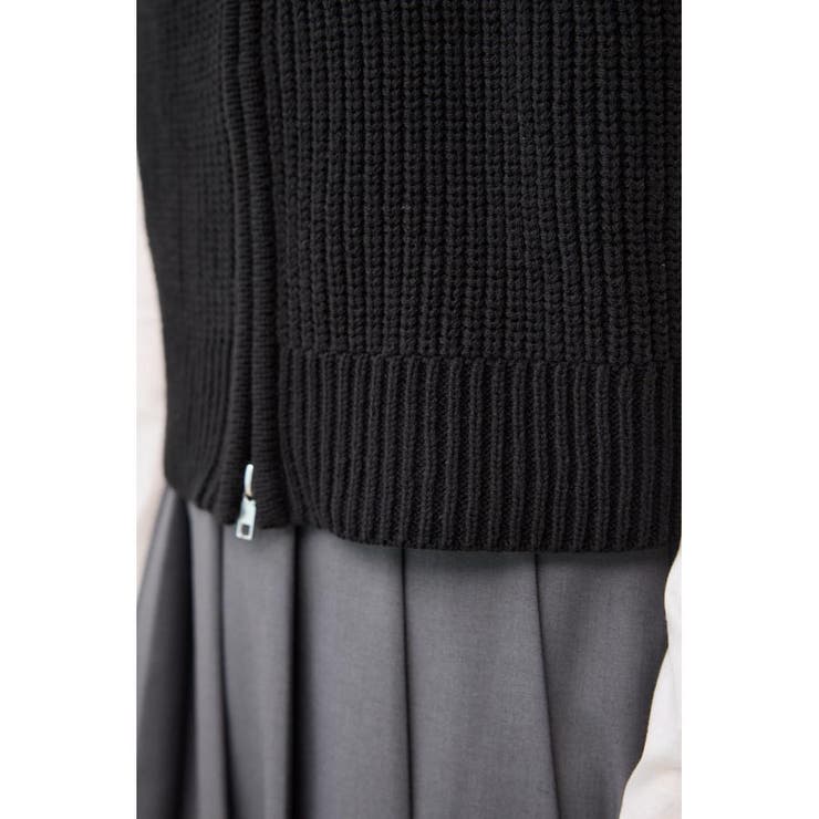 ジップアップニットベスト | AZUL BY MOUSSY | 詳細画像19 