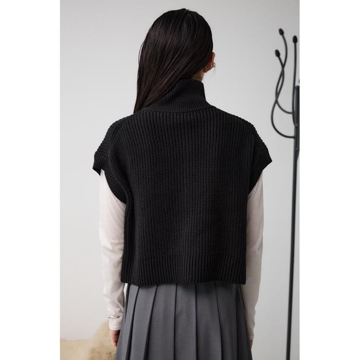 ジップアップニットベスト | AZUL BY MOUSSY | 詳細画像16 