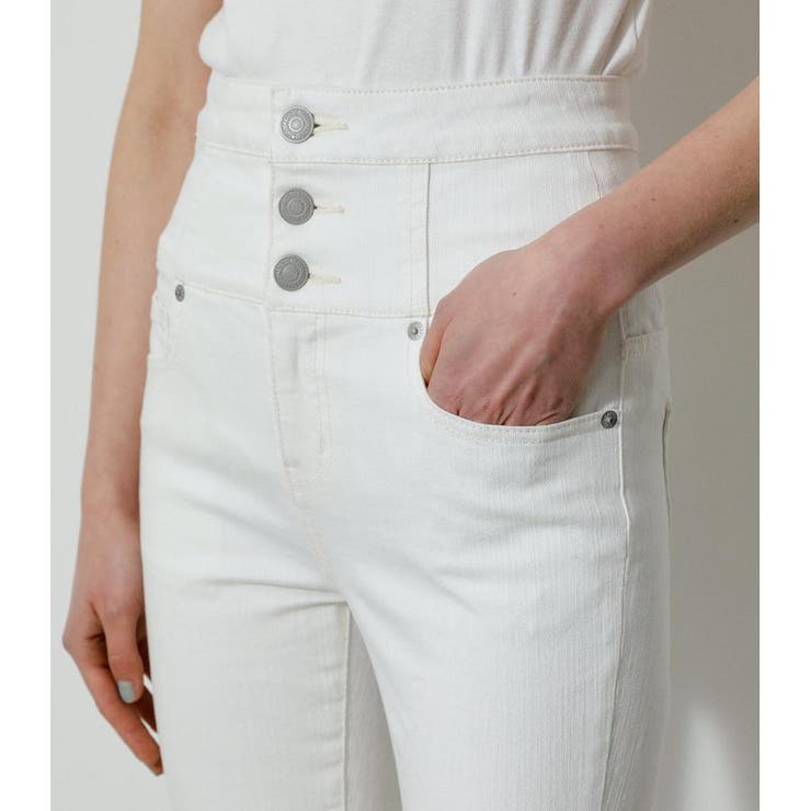 HI-WAIST BUTTON DENIM SKINNY２ | AZUL BY MOUSSY | 詳細画像9 