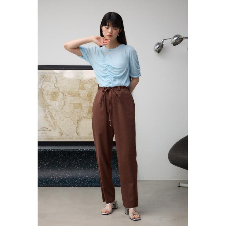 リネンミックスストレッチパンツ | AZUL BY MOUSSY | 詳細画像37 