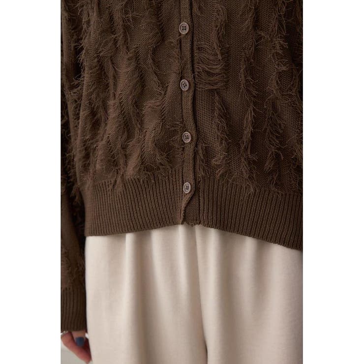 ランダムフリンジニットカーディガン | AZUL BY MOUSSY | 詳細画像21 