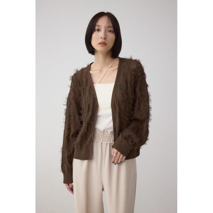 ランダムフリンジニットカーディガン | AZUL BY MOUSSY | 詳細画像13 