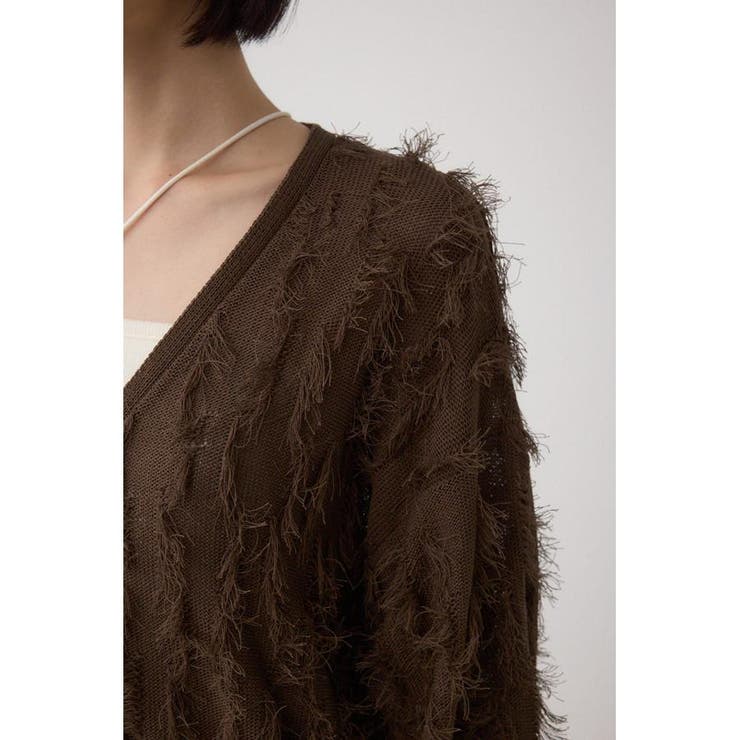 ランダムフリンジニットカーディガン | AZUL BY MOUSSY | 詳細画像19 