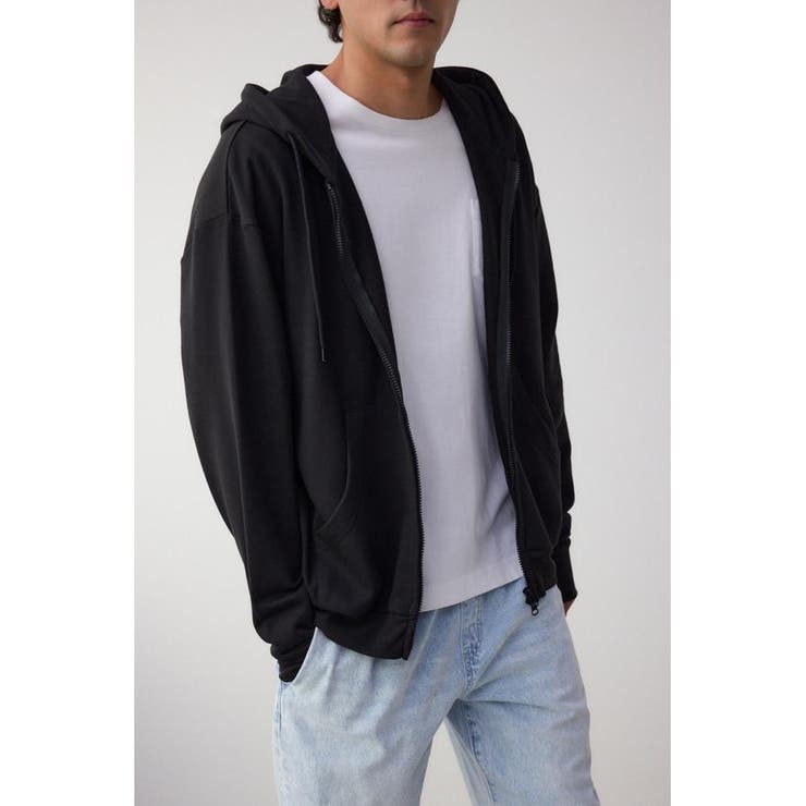 BLK | サムホールジップパーカー | AZUL BY MOUSSY