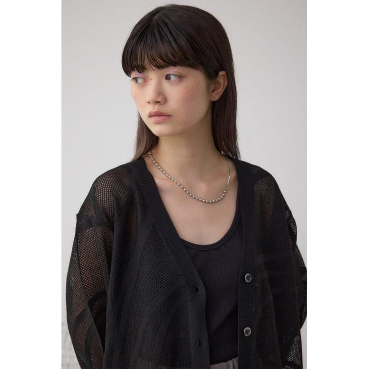 スカシガラニットカーデ | AZUL BY MOUSSY | 詳細画像12 