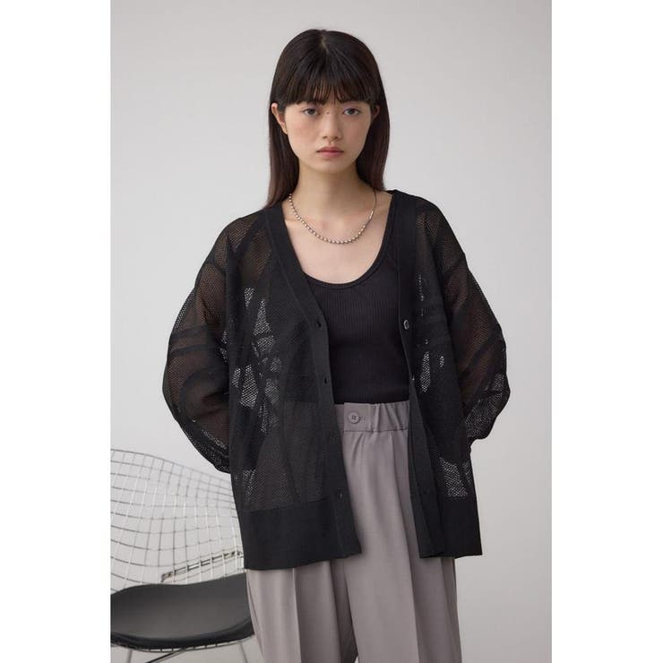 スカシガラニットカーデ | AZUL BY MOUSSY | 詳細画像13 