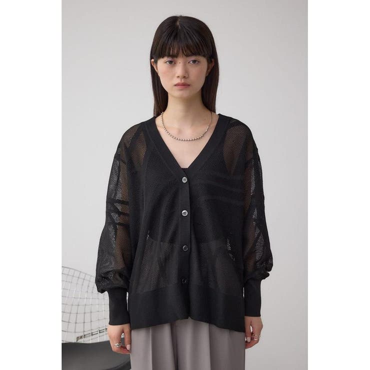 スカシガラニットカーデ | AZUL BY MOUSSY | 詳細画像15 