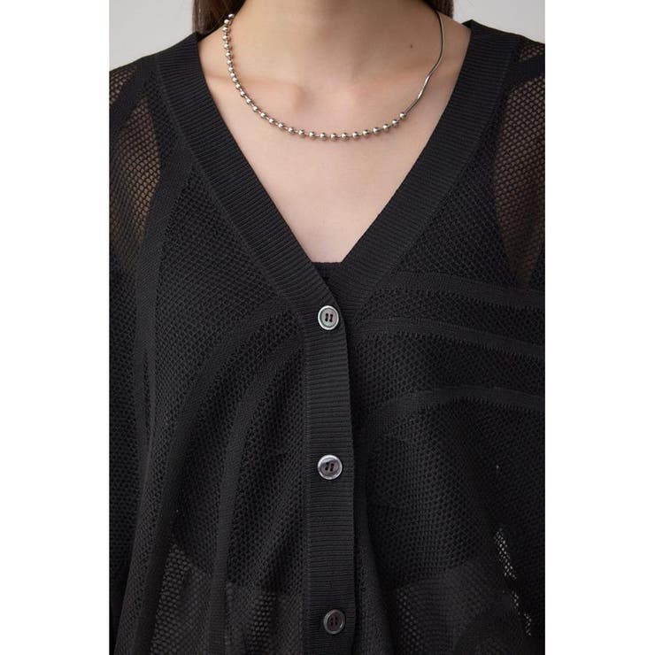 スカシガラニットカーデ | AZUL BY MOUSSY | 詳細画像18 